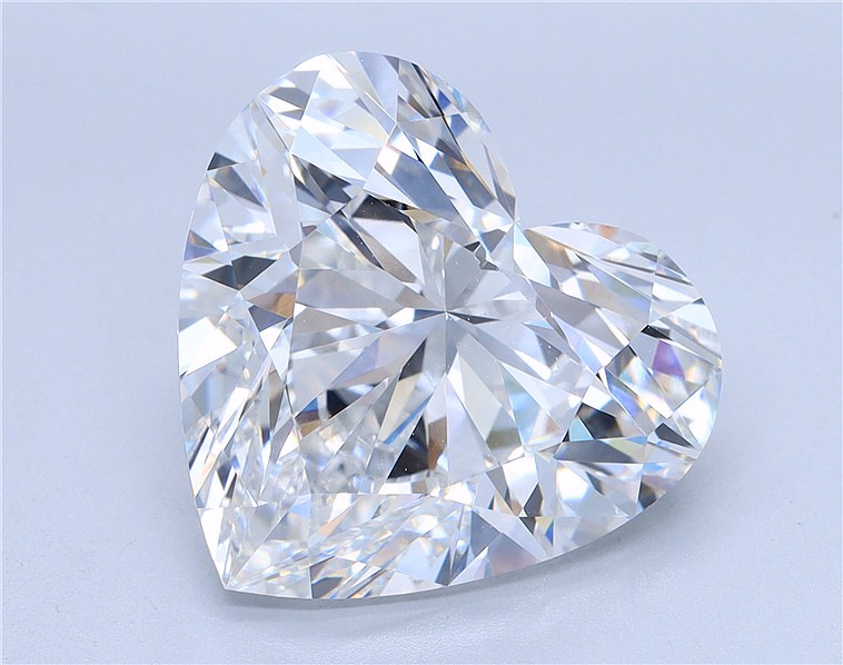 10.02 carat Heart lab grown diamond, E color, VVS2 clarity