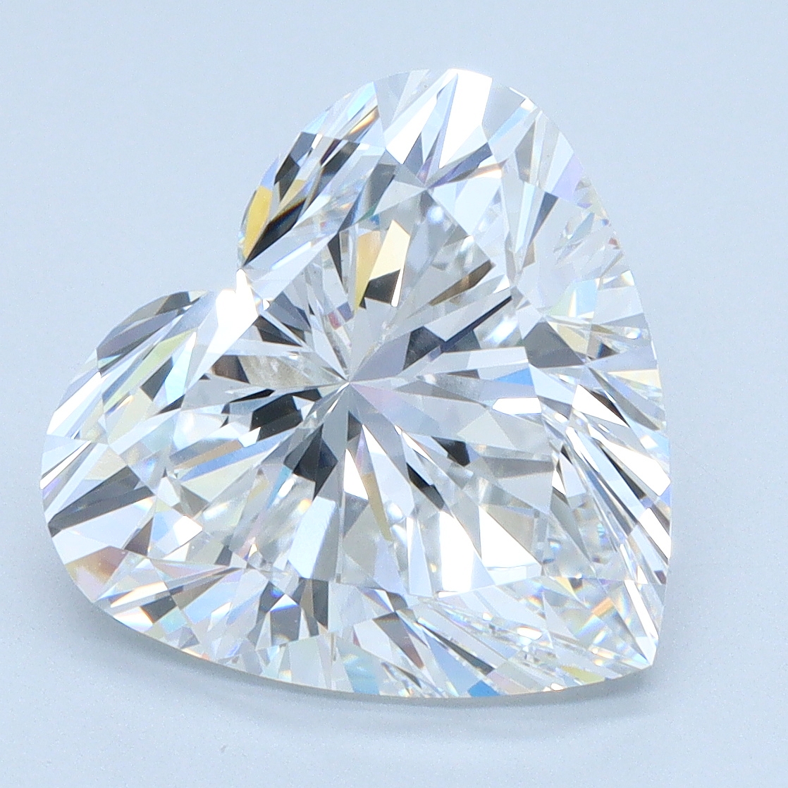 5.08 carat Heart lab grown diamond, E color, VVS2 clarity