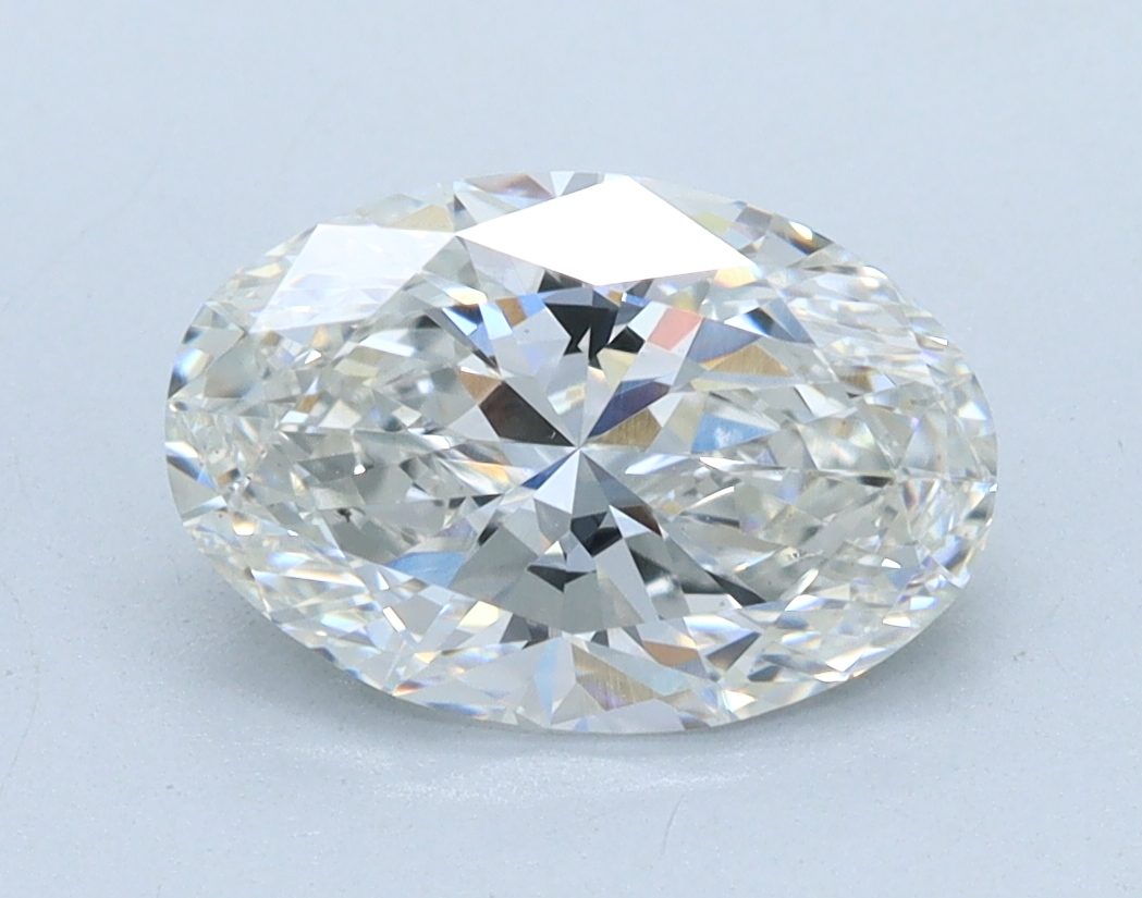 1.56 carat Oval lab grown diamond, G color, VS1 clarity
