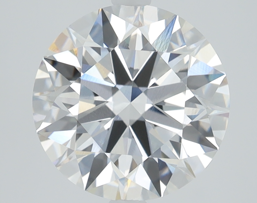 3.2 carat Round lab grown diamond, F color, VVS2 clarity, Ideal cut
