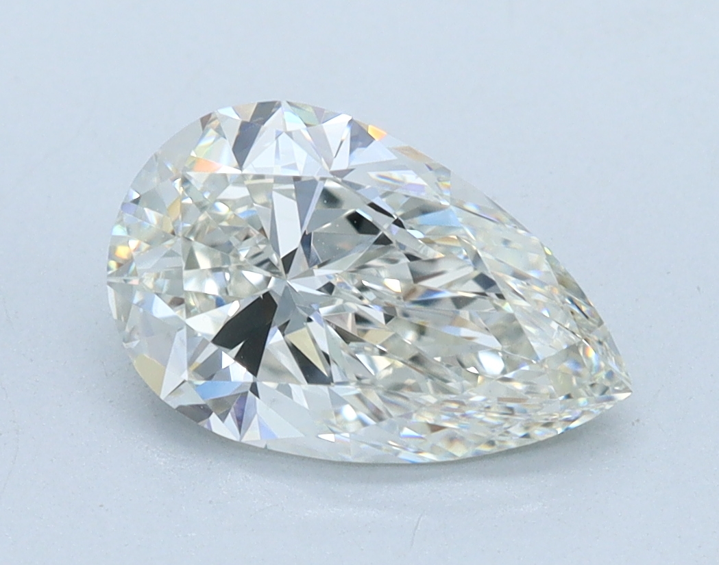 1.41 carat Pear lab grown diamond, G color, VS1 clarity