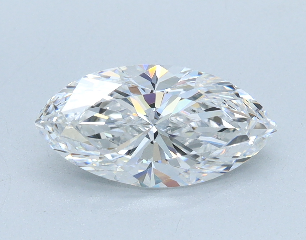 1.21 carat Marquise lab grown diamond, E color, VVS2 clarity