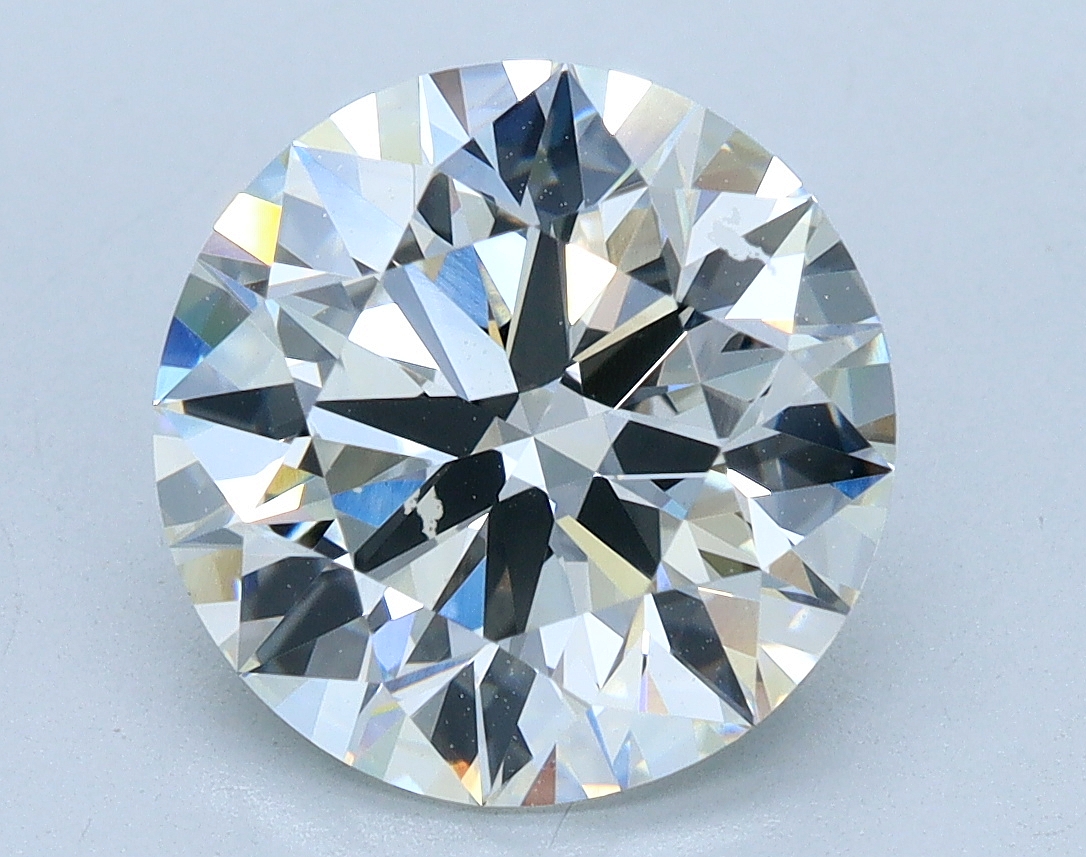 2.93 carat Round lab grown diamond, G color, VS1 clarity, Ideal cut