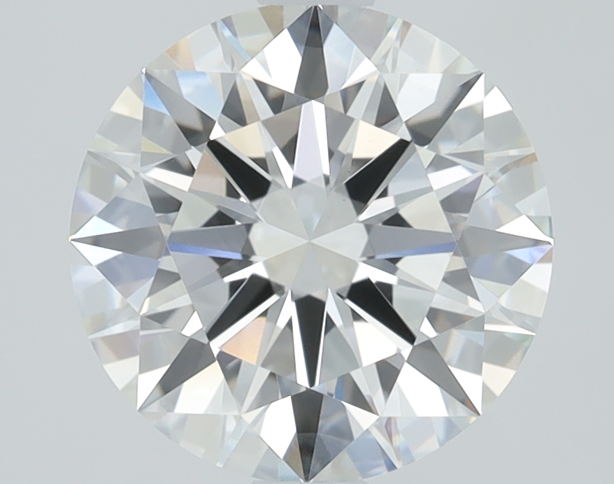 2.29 carat Round lab grown diamond, F color, VVS2 clarity, Ideal cut