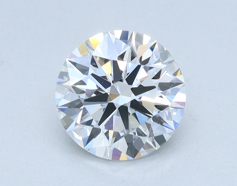 0.92 carat Round lab grown diamond, D color, VS2 clarity, Ideal cut