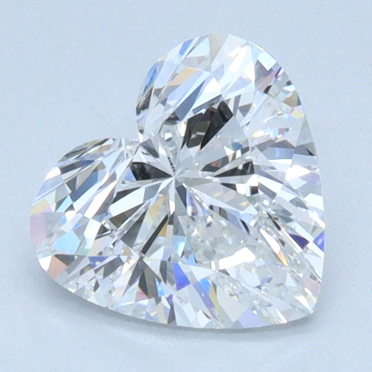 1.19 carat Heart lab grown diamond, E color, VVS2 clarity