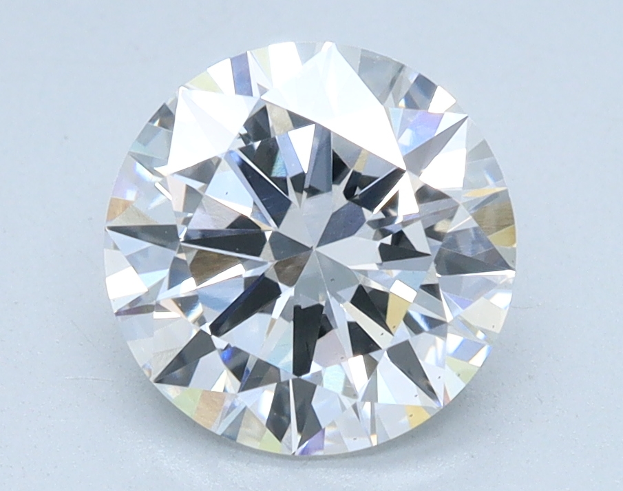 1.51 carat Round lab grown diamond, D color, VS2 clarity, Excellent cut