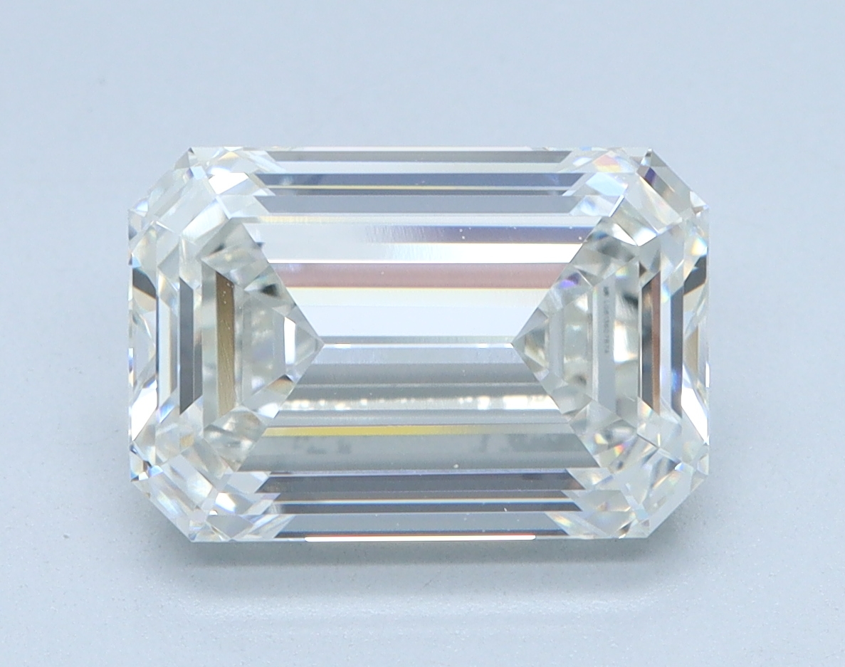 3.07 carat Emerald lab grown diamond, G color, VVS2 clarity