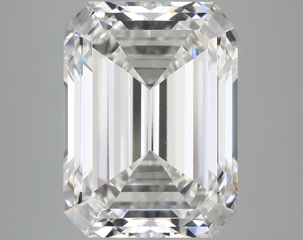 6.59 carat Emerald lab grown diamond, F color, VS1 clarity