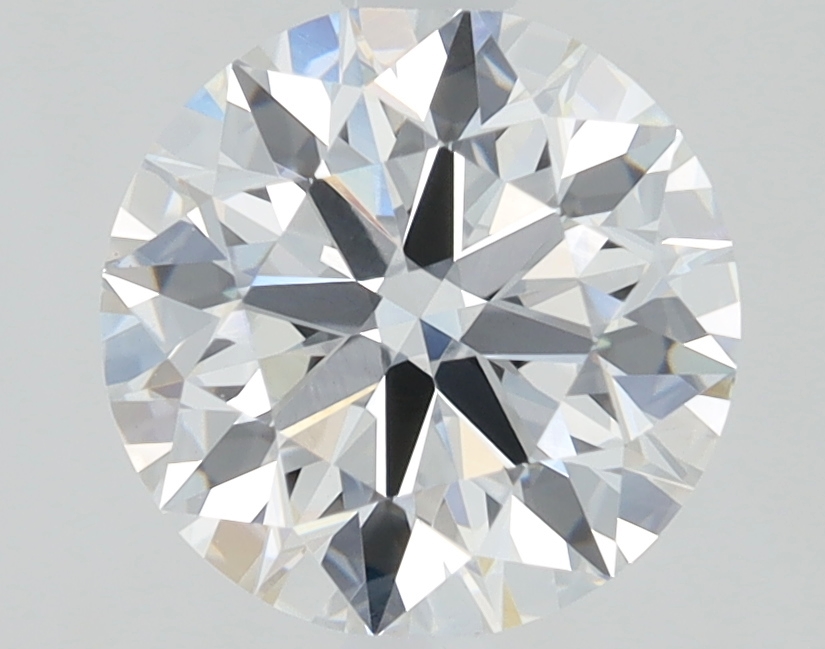 1.22 carat Round lab grown diamond, F color, VVS2 clarity, Ideal cut
