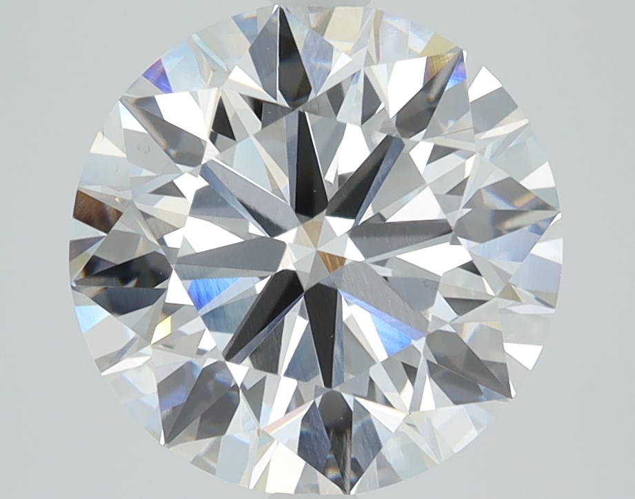 3.0 carat Round lab grown diamond, F color, VS1 clarity, Ideal cut