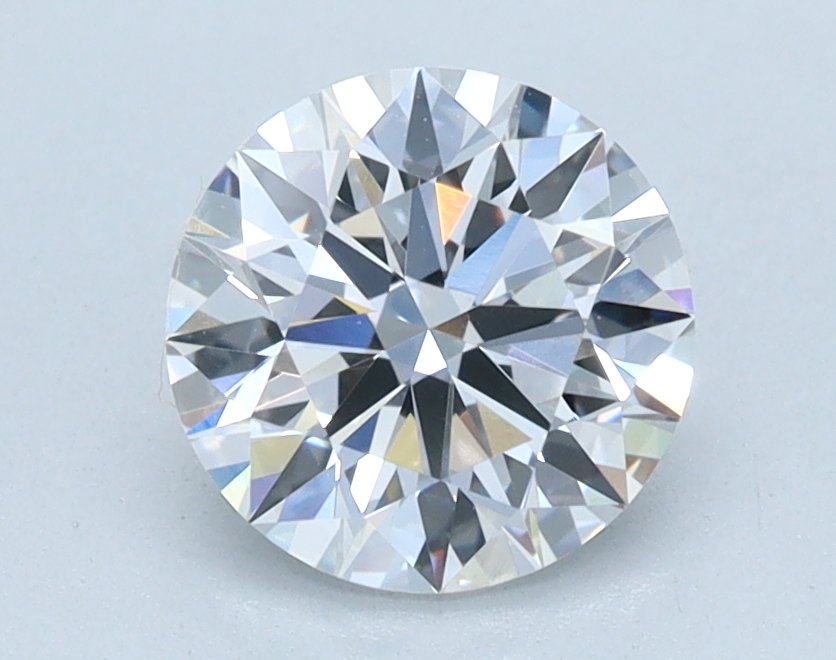 1.0 carat Round lab grown diamond, D color, VVS2 clarity, Excellent cut