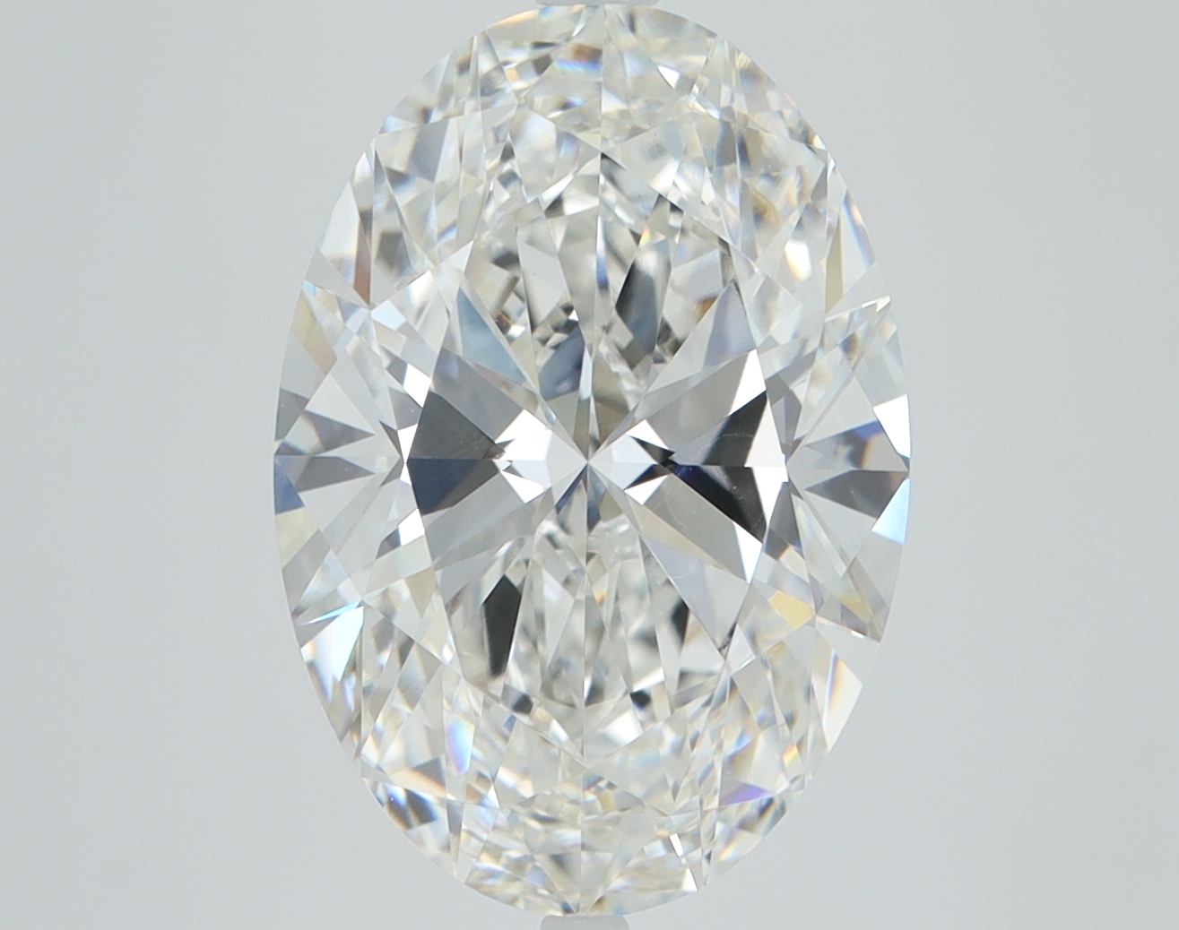 4.51 carat Oval lab grown diamond, F color, VVS2 clarity