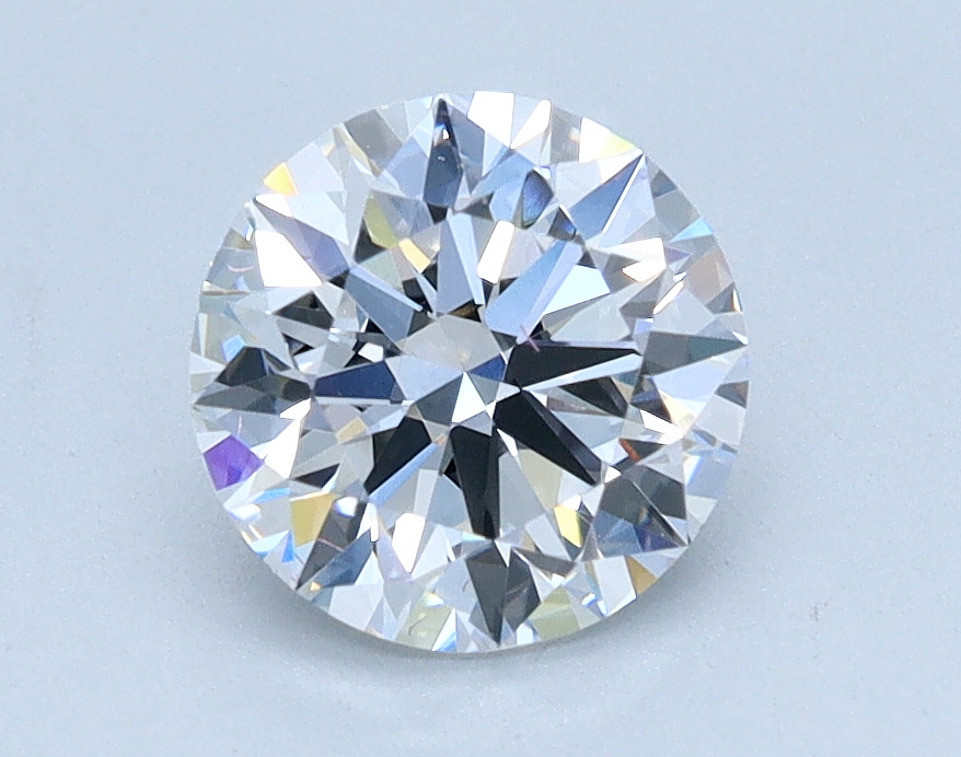 0.94 carat Round lab grown diamond, D color, VVS2 clarity, Excellent cut