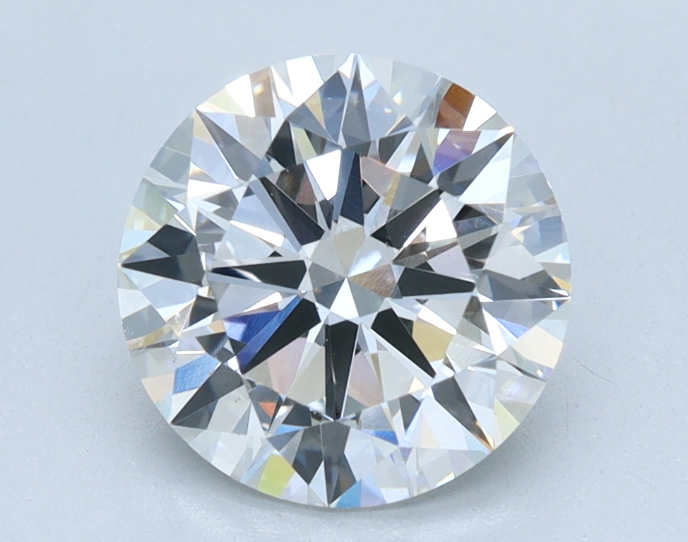 1.85 carat Round lab grown diamond, E color, VS2 clarity, Ideal cut