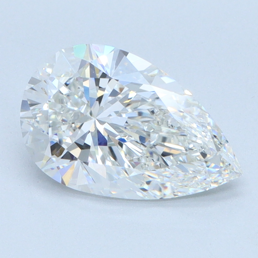 1.05 carat Pear lab grown diamond, E color, VVS2 clarity