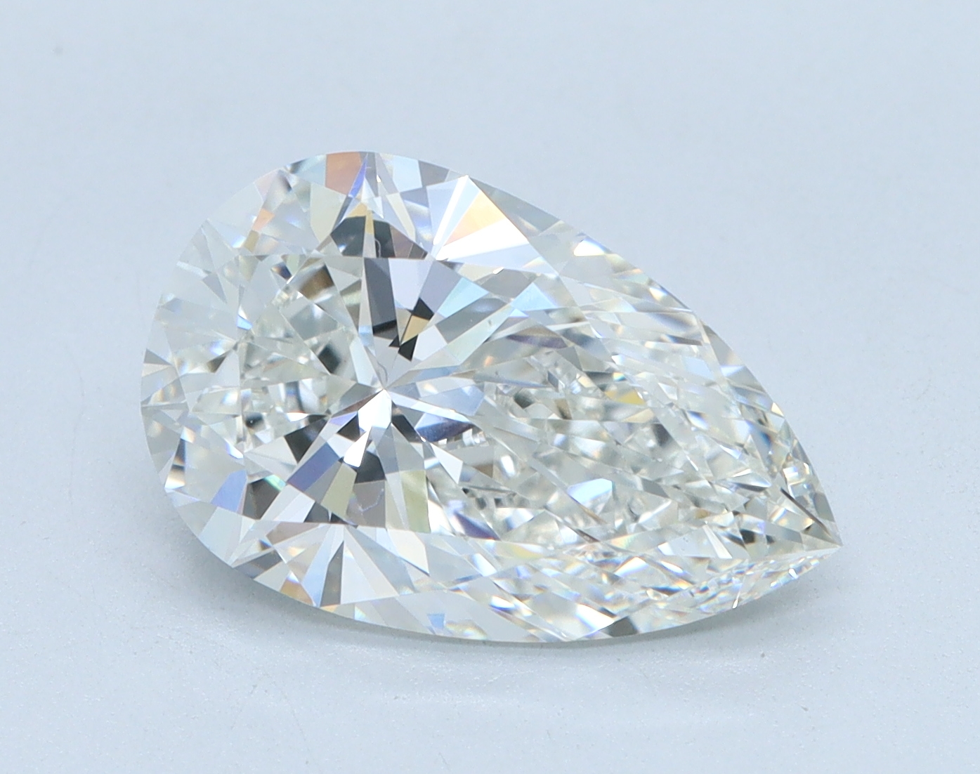 3.06 carat Pear lab grown diamond, G color, VVS2 clarity