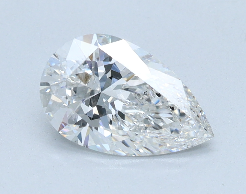 1.02 carat Pear lab grown diamond, E color, VS2 clarity