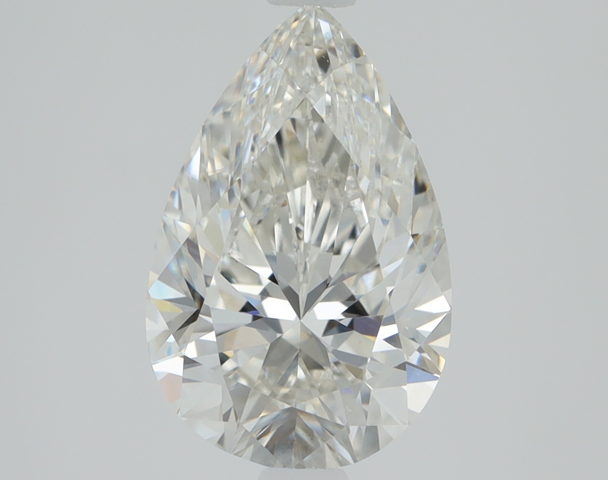 1.28 carat Pear lab grown diamond, G color, VVS2 clarity