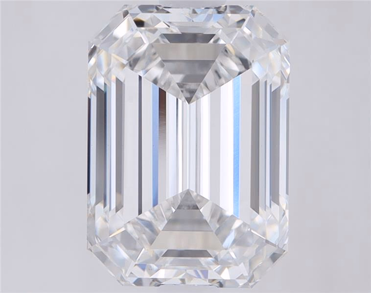 4.06 carat Emerald lab grown diamond, D color, VVS2 clarity