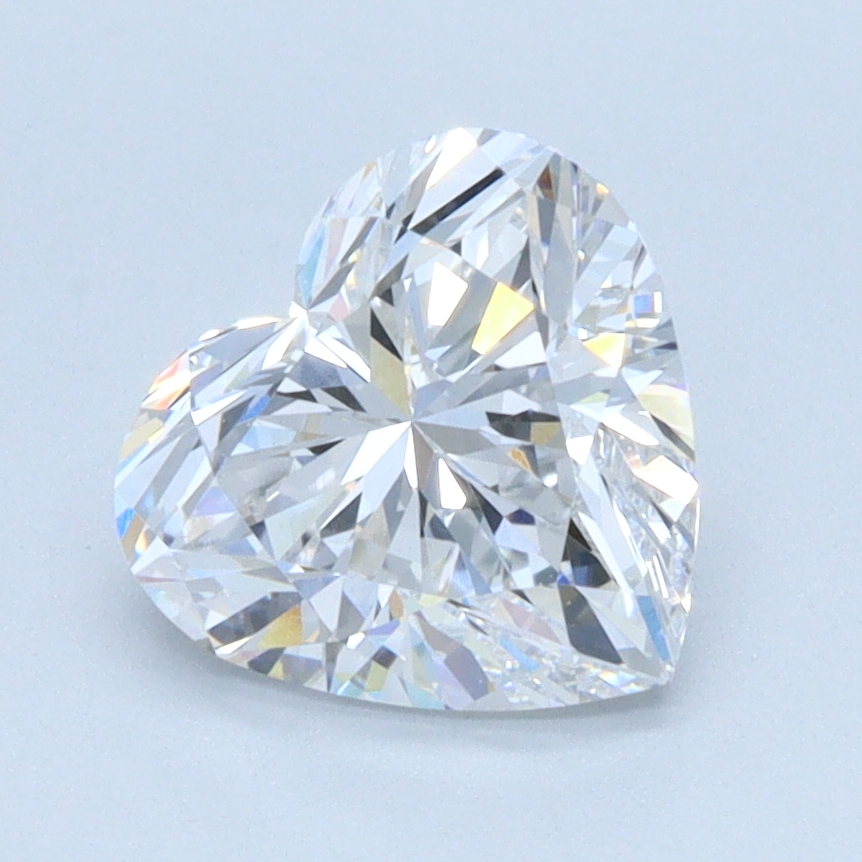 1.0 carat Heart lab grown diamond, D color, VS1 clarity