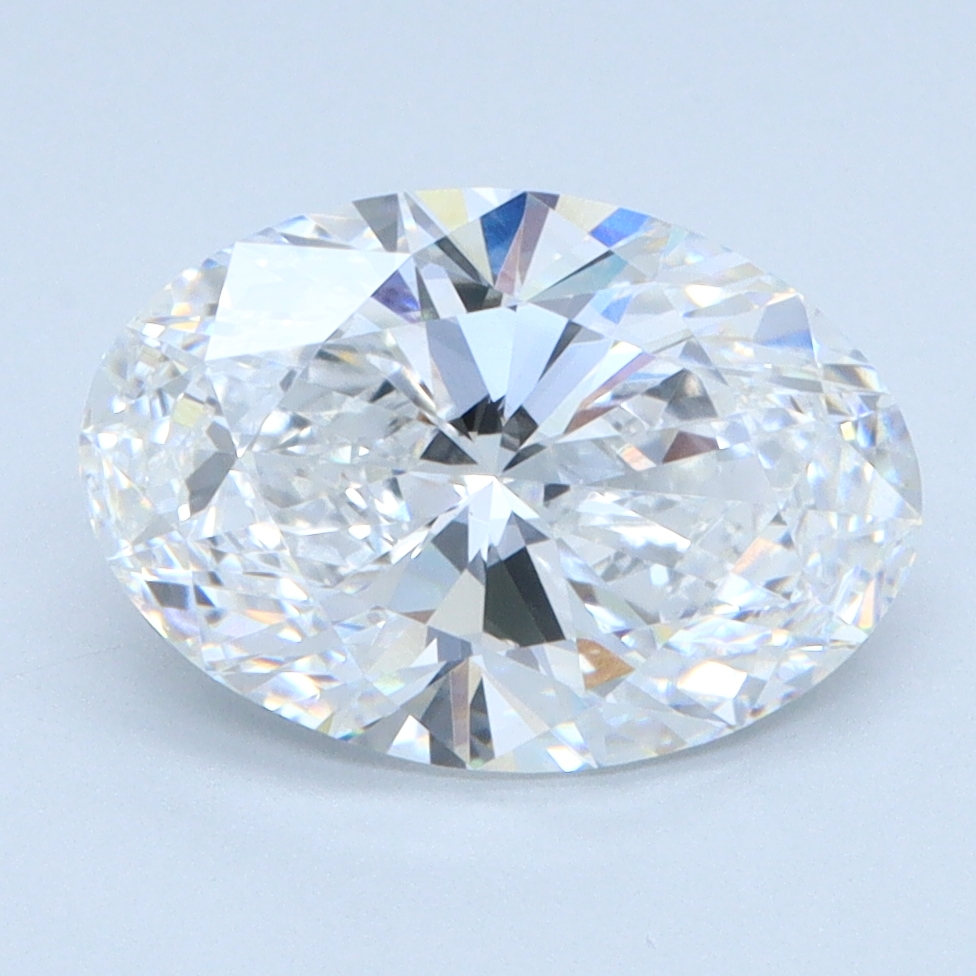 2.03 carat Oval lab grown diamond, F color, VS1 clarity