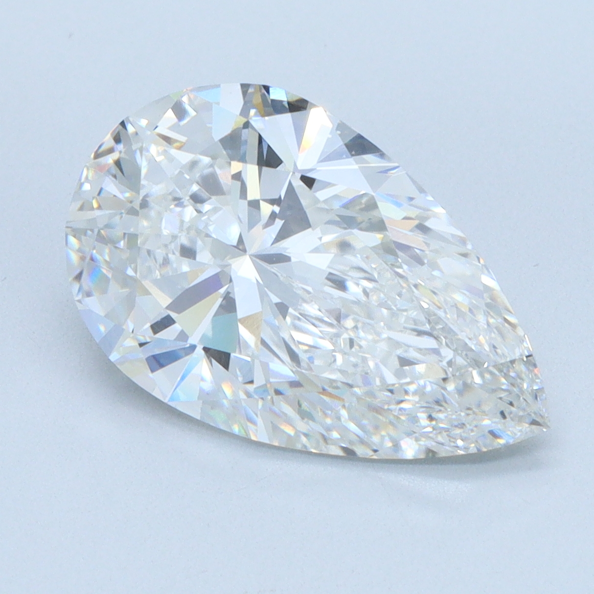 5.05 carat Pear lab grown diamond, F color, VS1 clarity