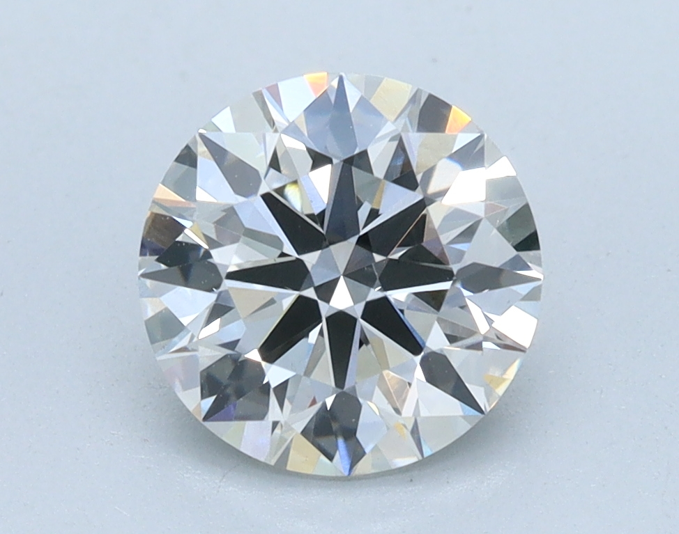 1.37 carat Round lab grown diamond, G color, VS1 clarity, Ideal cut
