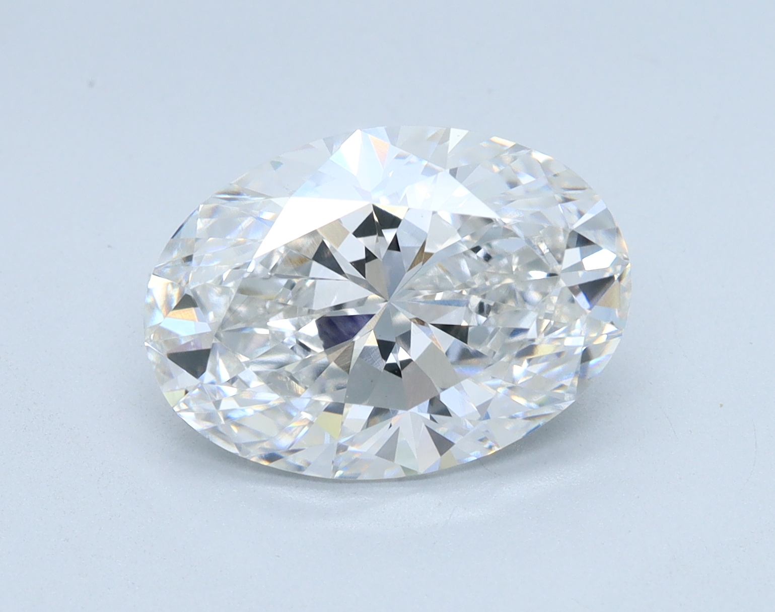 3.53 carat Oval lab grown diamond, F color, VVS2 clarity