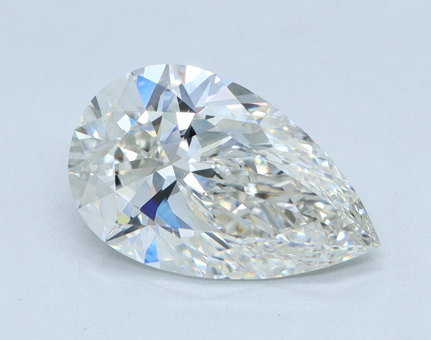 3.1 carat Pear lab grown diamond, G color, VS1 clarity