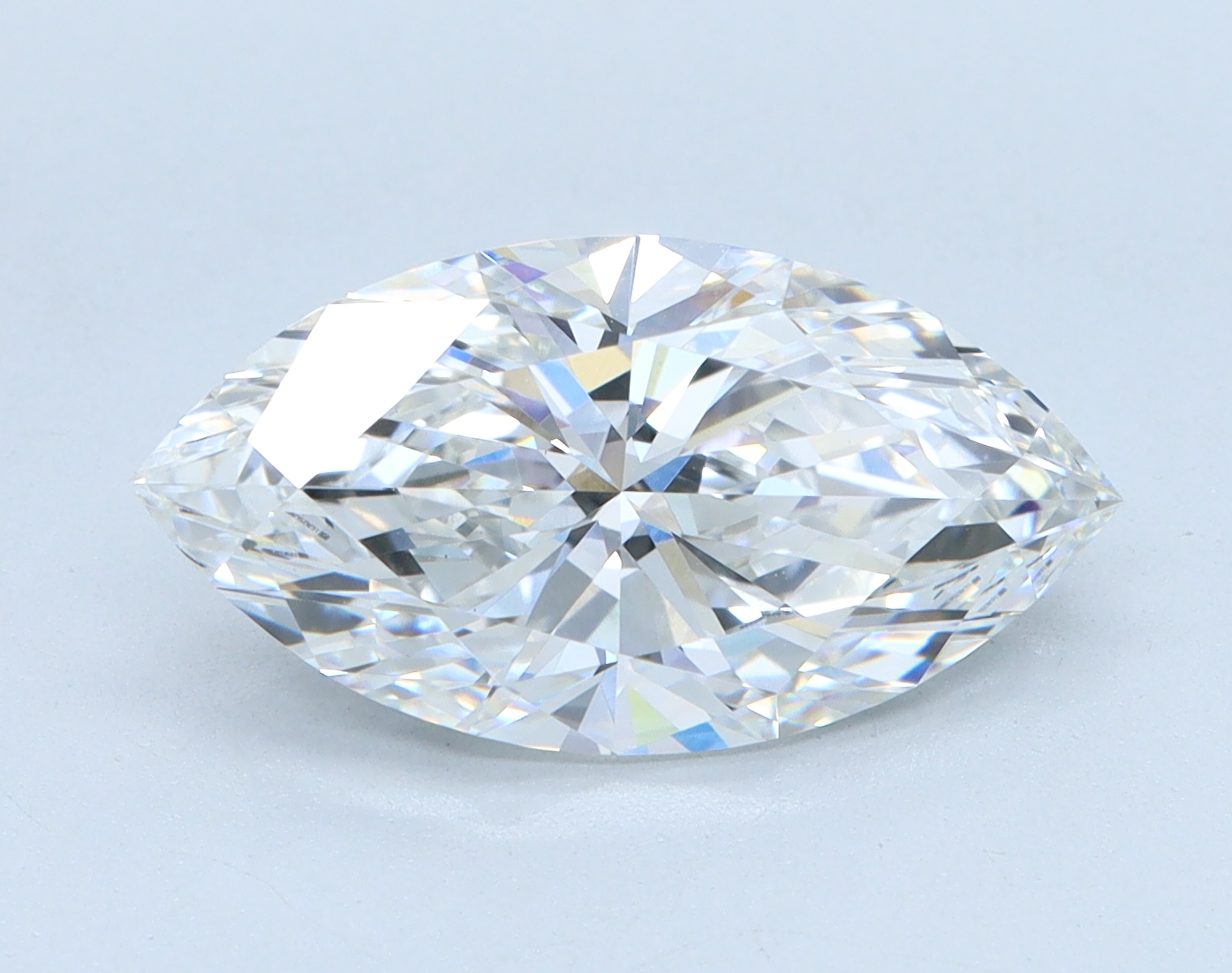 2.7 carat Marquise lab grown diamond, F color, VS1 clarity