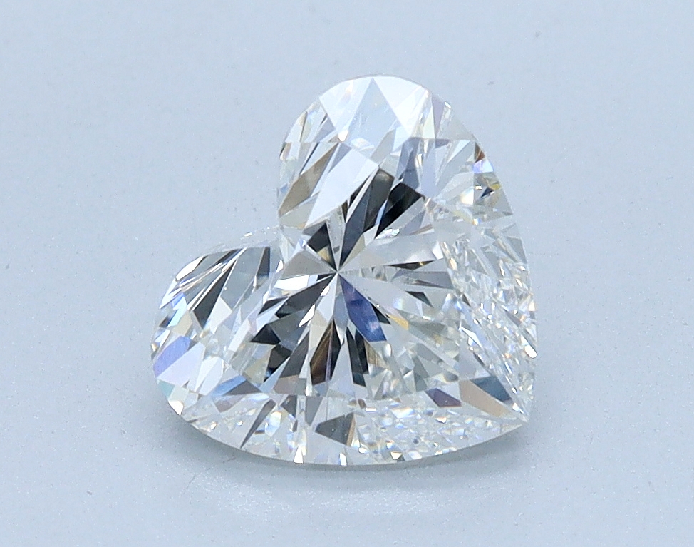 1.06 carat Heart lab grown diamond, F color, VS1 clarity