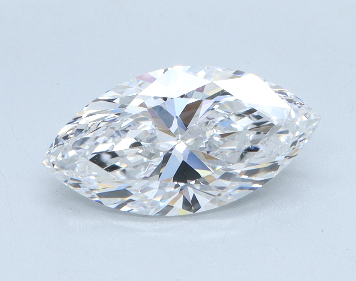 1.58 carat Marquise lab grown diamond, D color, VS1 clarity