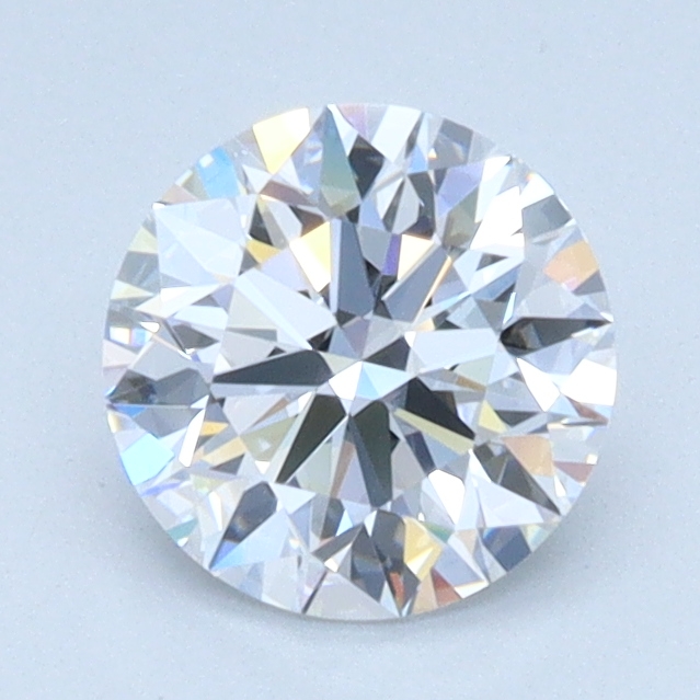 0.66 carat Round lab grown diamond, D color, VVS2 clarity, Ideal cut