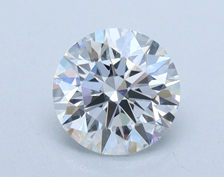 0.5 carat Round lab grown diamond, D color, VVS1 clarity, Ideal cut