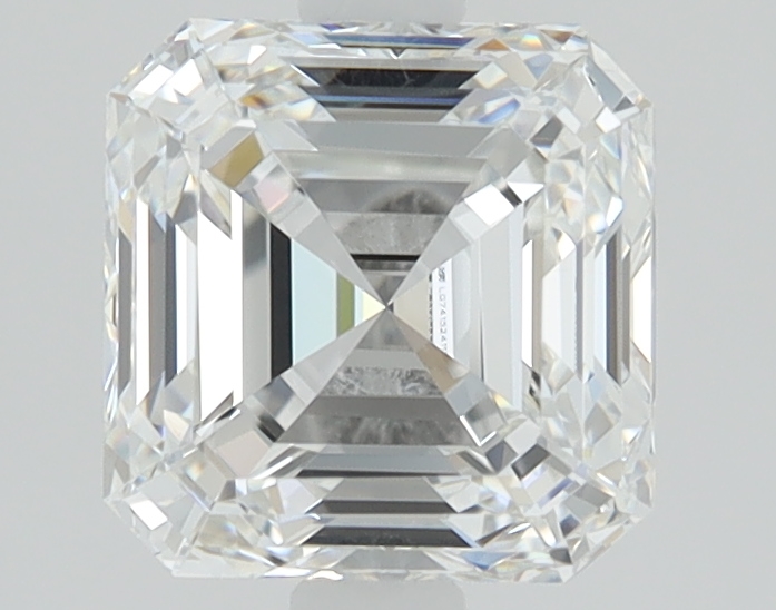 1.52 carat Asscher lab grown diamond, D color, VVS2 clarity