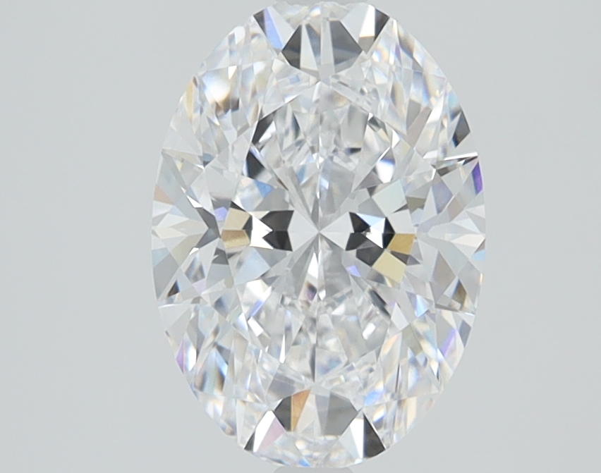 1.0 carat Oval lab grown diamond, D color, VVS1 clarity
