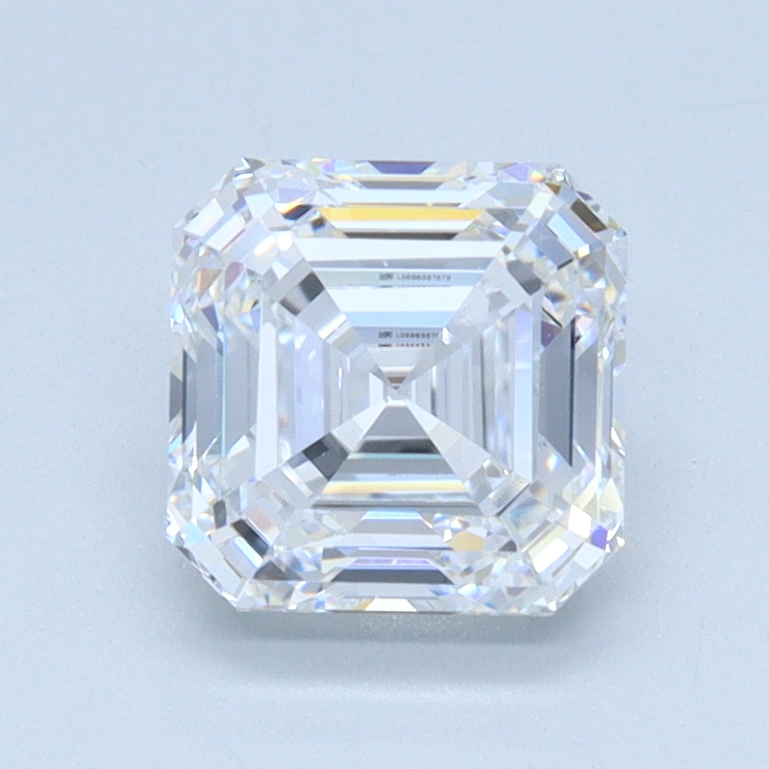 1.07 carat Asscher lab grown diamond, E color, VVS2 clarity