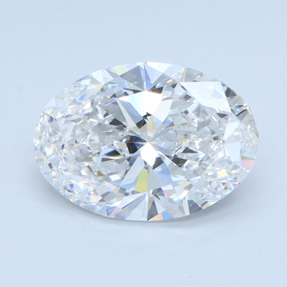 1.5 carat Oval lab grown diamond, E color, VVS1 clarity
