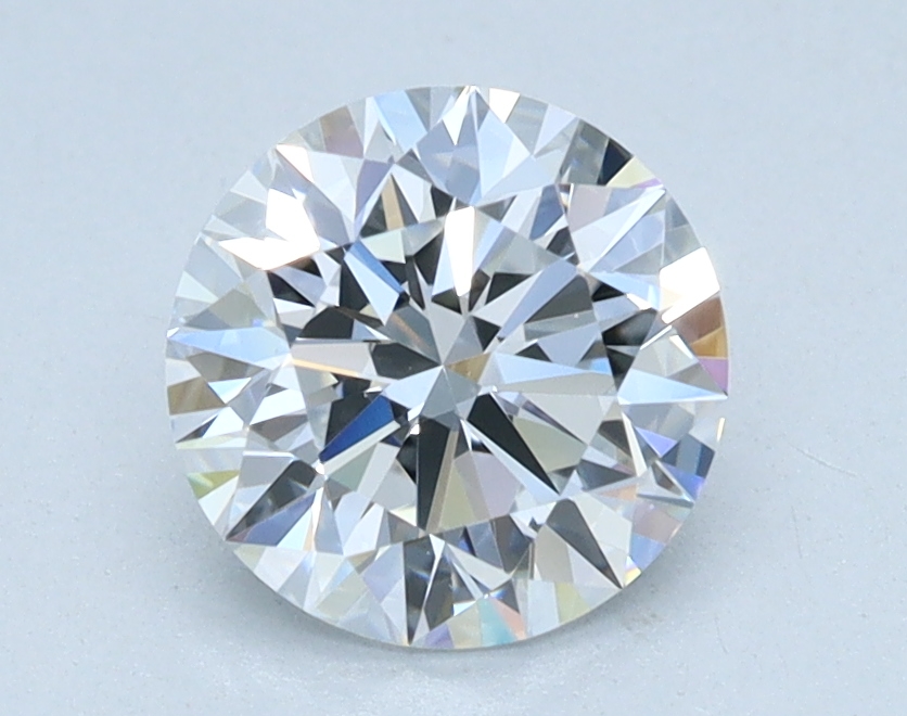 1.03 carat Round lab grown diamond, D color, IF clarity, Ideal cut