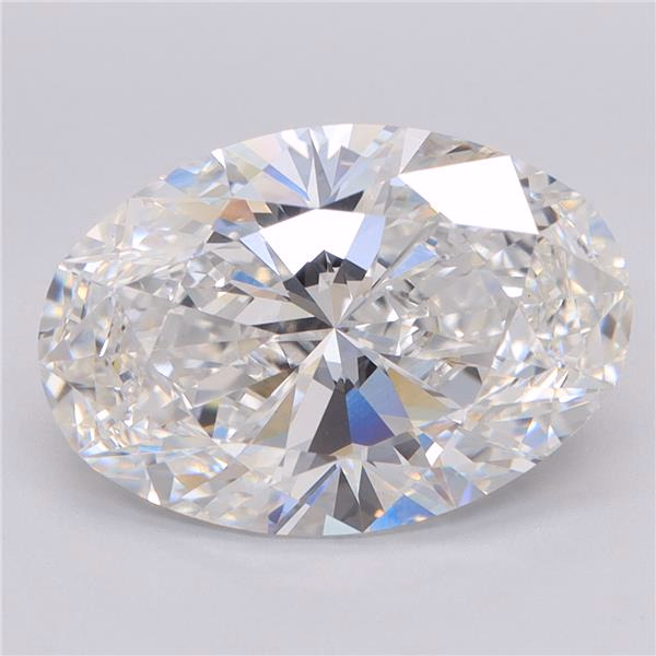 6.03 carat Oval lab grown diamond, E color, VVS2 clarity