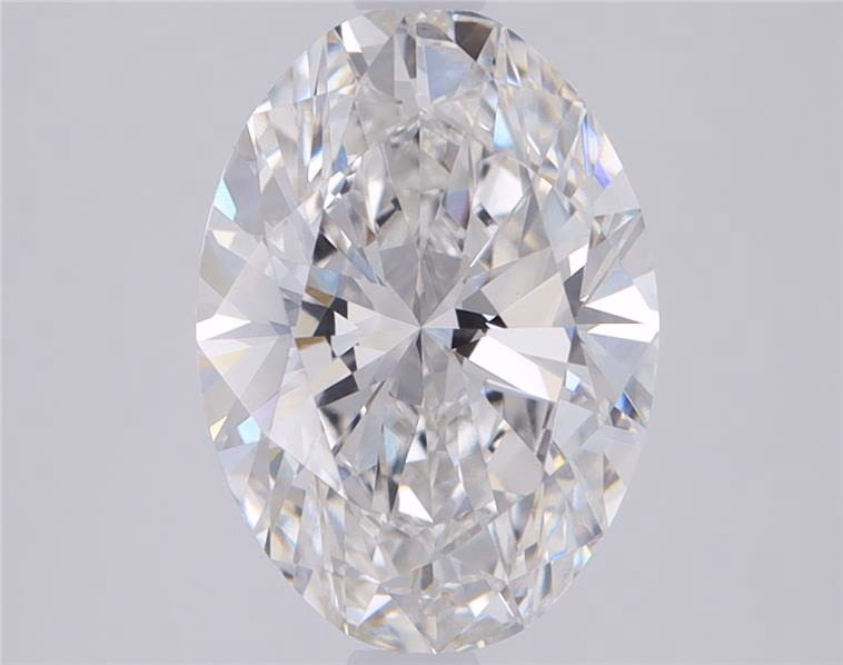 5.5 carat Oval lab grown diamond, D color, VS1 clarity