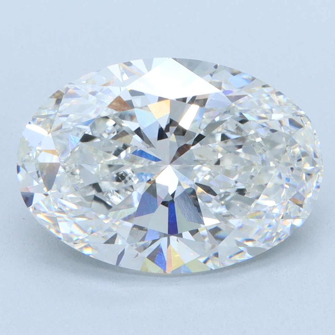 2.6 carat Oval lab grown diamond, F color, VS1 clarity