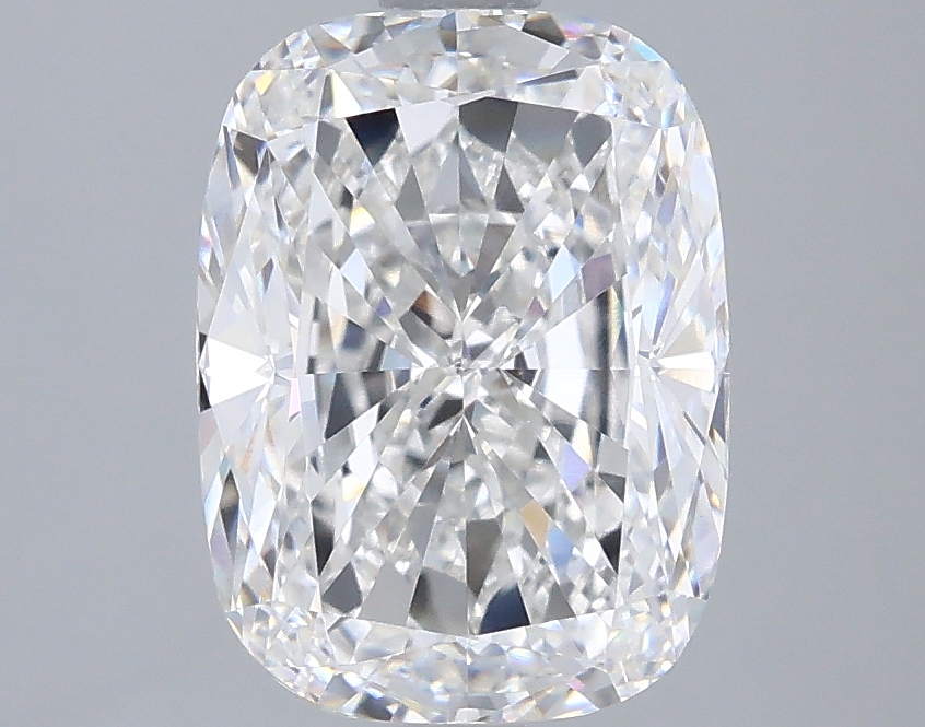 3.02 carat Cushion lab grown diamond, F color, VVS2 clarity