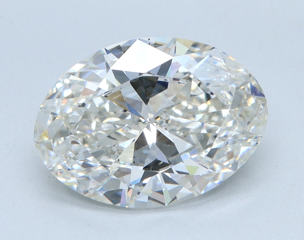 2.75 carat Oval lab grown diamond, G color, VS1 clarity