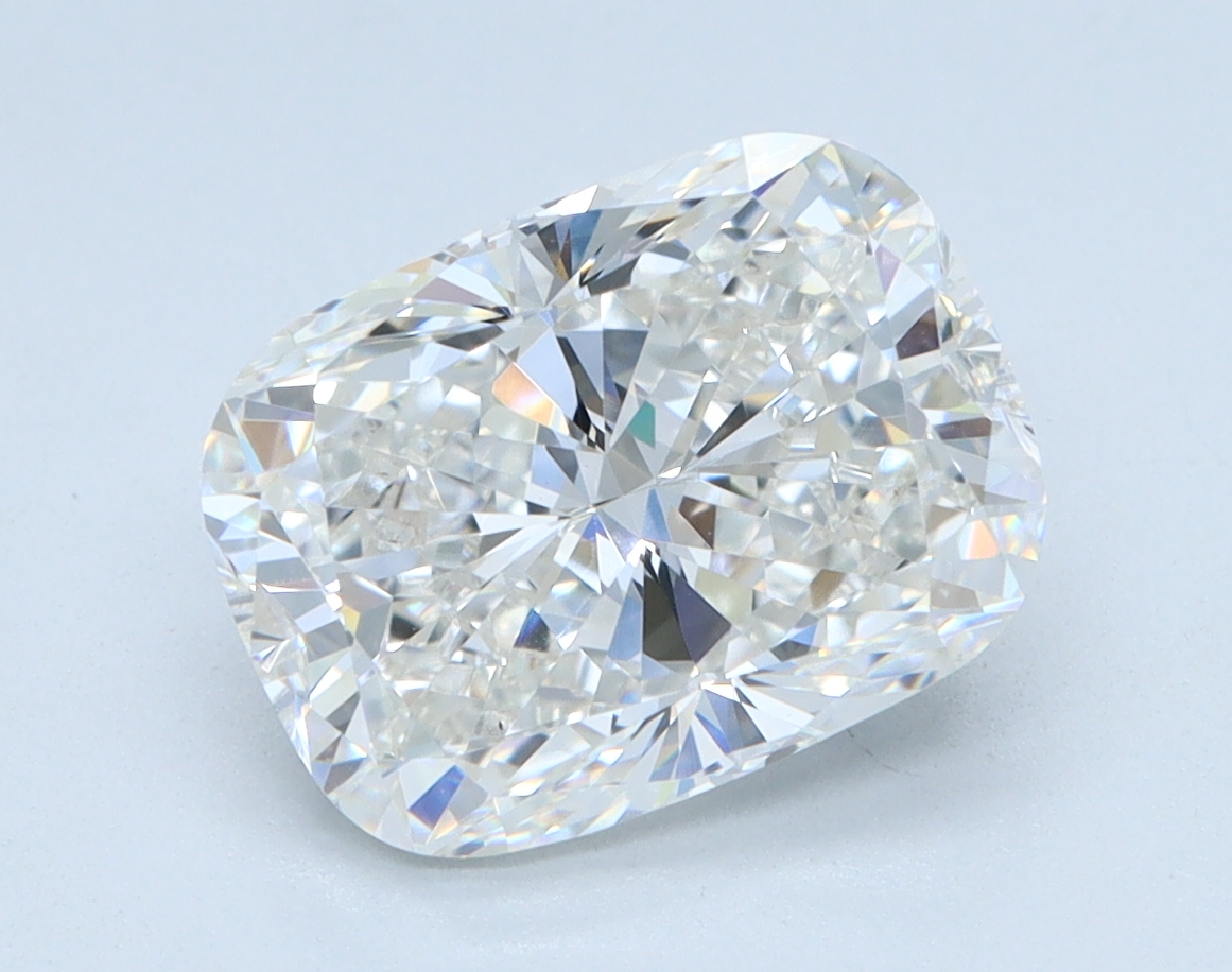 3.02 carat Cushion lab grown diamond, G color, VVS2 clarity