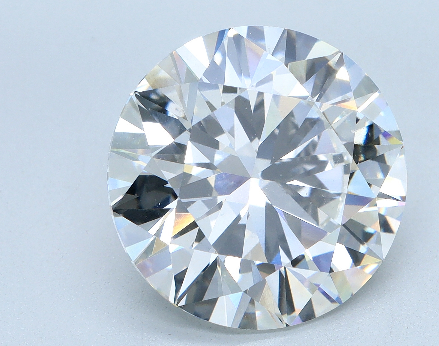 7.02 carat Round lab grown diamond, G color, VS1 clarity, Excellent cut