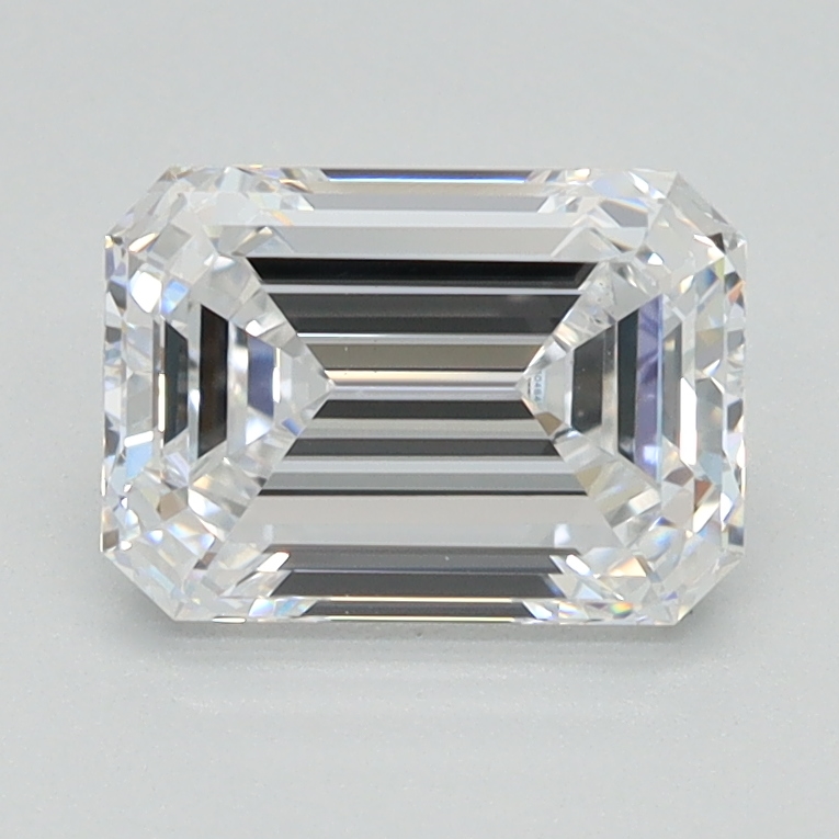 1.53 carat Emerald lab grown diamond, E color, VS1 clarity