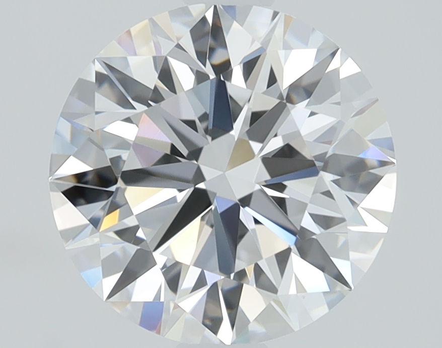 1.52 carat Round lab grown diamond, D color, VVS2 clarity, Ideal cut