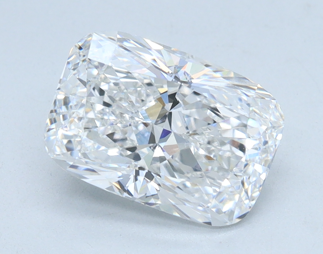 2.03 carat Cushion lab grown diamond, D color, VVS2 clarity